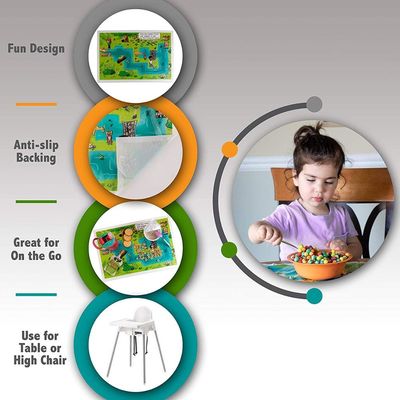 防水使い捨て可能なテーブル マット、幼児のための細菌自由なプラスチック粘着性があるPlacemats